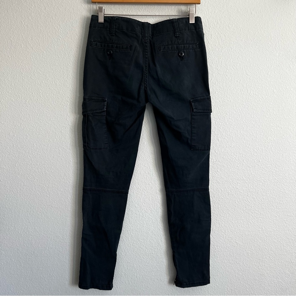 Free People Black Military Skinny Leg Cargo Pants. Size 26 - Picture 5 of 7